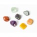 Set de 7 pietre chakra - cu suport textil