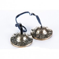 Clopotei Tibetani Tingsha cu cele 8 Simboluri Norocoase - 4,5cm premium