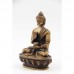 Statuie Binecuvântat Buddha din rășină colorată os - 11 cm