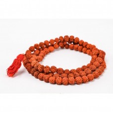 Rudraksha mala - 106 cm - ajutor pentru atingerea celei mai înalte cunoașteri și rezistențe mentale.