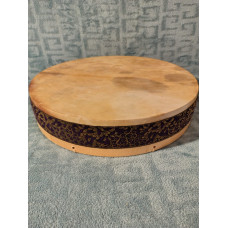 Toba Samanica, 40 cm diametru piele de capră Toba Samanica, 40 cm diametru piele de capră